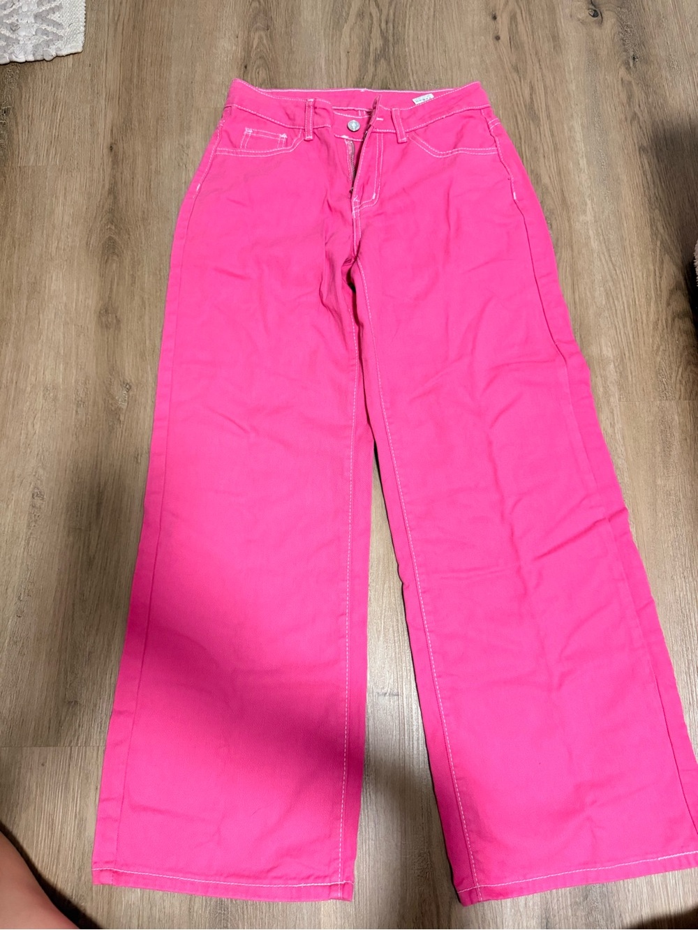 SHEIN Women’s Pink Wide-Leg Jeans